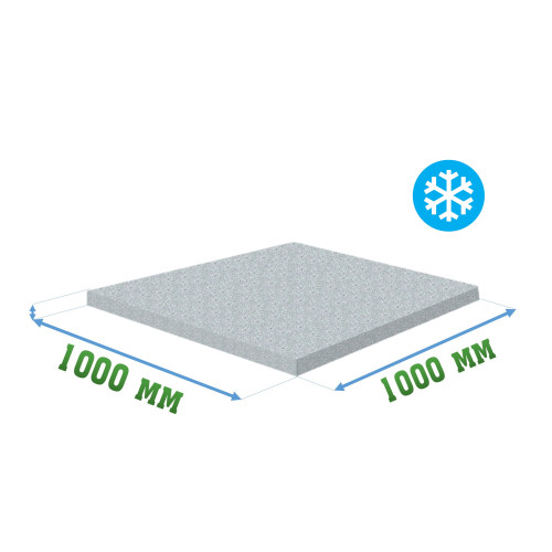 Резиновая плитка 1000x1000x10 мм для холодных помещений Ice