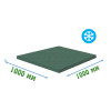 Резиновая плитка 1000x1000x10 мм для холодных помещений Ice