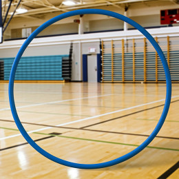 Обруч пластиковый 80см яркие расцветки