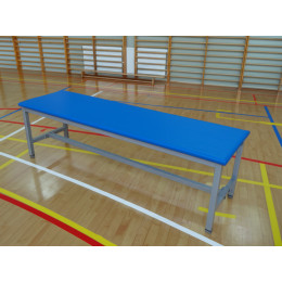 Скамейка для раздевалок без спинки "кушетка" мягкая 1,5м