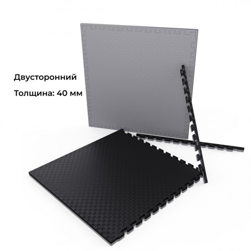 Будо-мат EVA DFC 100 x 100 см, 40 мм, цвет серо-графитовый