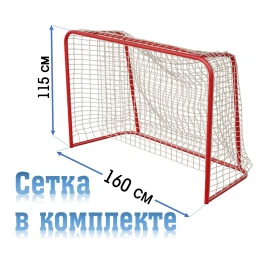 Ворота для флорбола с сеткой 160Х115см